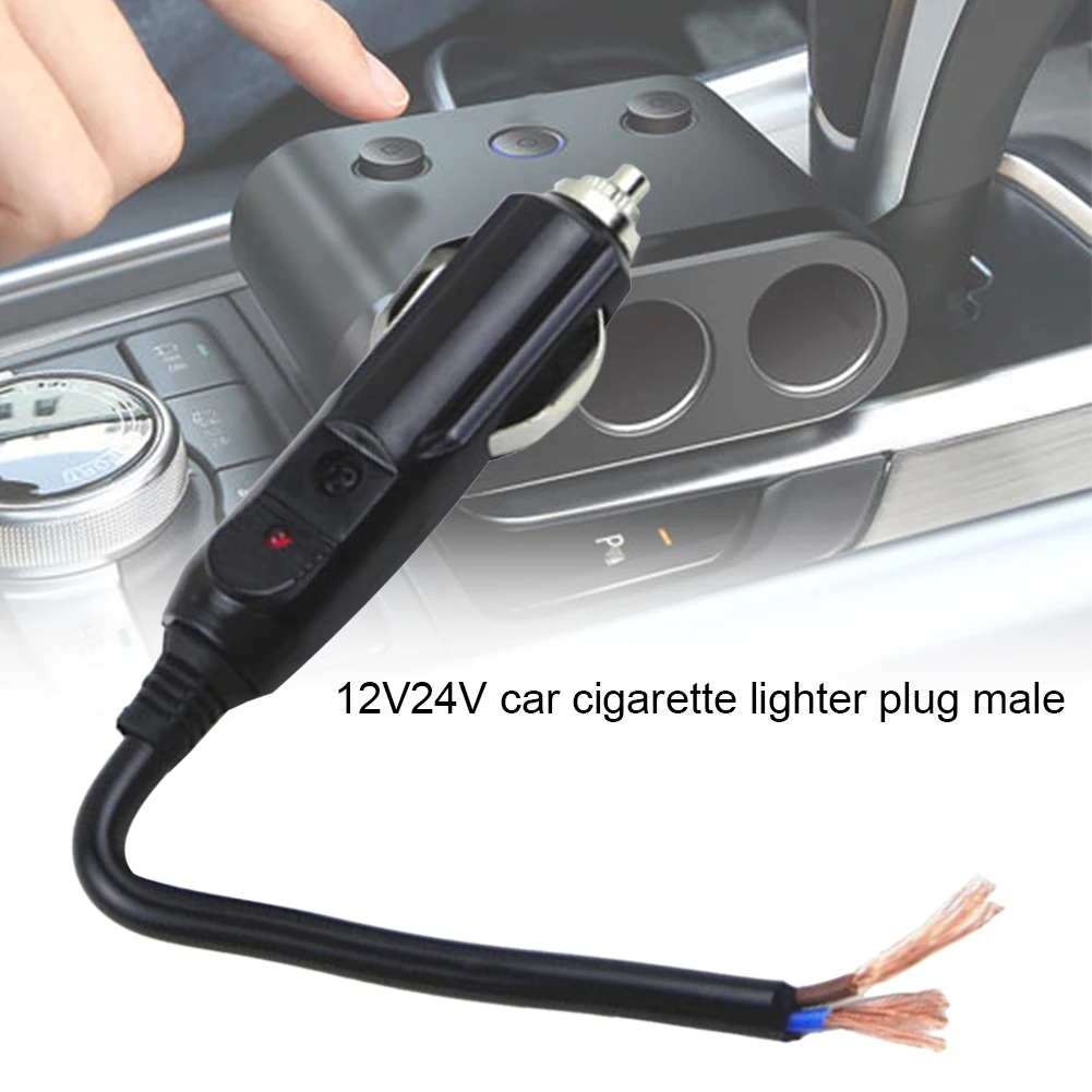 12/24V 20A Car Cigarette Lighter Male Socket Plug With Indicator Light Motorcycle Cigarette Lighter Charger Cable Car Accessorie
12/24V 20A Car Cigarette Lighter Male Socket Plug With Indicator Light Motorcycle Cigarette Lighter Charger Cable Car Accessorie