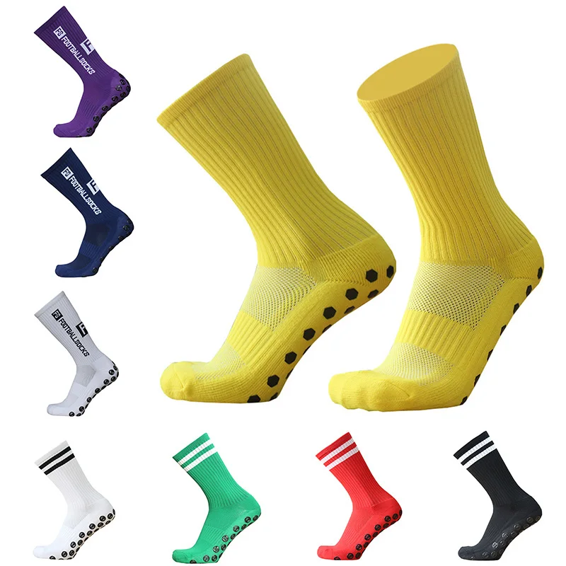 New Style FS Football Socks Round Silicone Suction Cup Grip Anti Slip Soccer Socks Sports Men Women Baseball Rugby Socks
New Style FS Football Socks Round Silicone Suction Cup Grip Anti Slip Soccer Socks Sports Men Women Baseball Rugby Socks