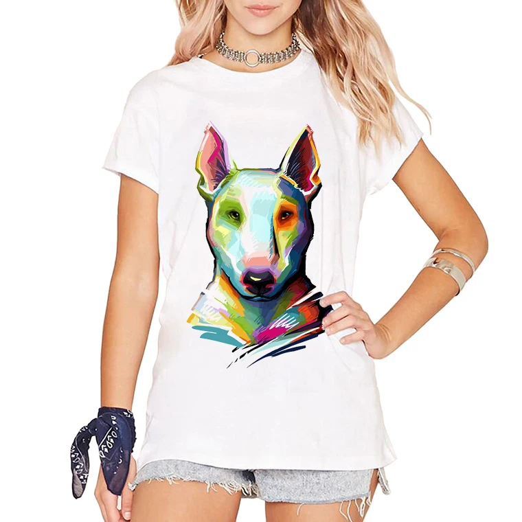 Fashion Bull Terrier Design T-Shirt Short Sleeve Tops Cool Tee Summer women T Shirts Newest graphic tee
Fashion Bull Terrier Design T-Shirt Short Sleeve Tops Cool Tee Summer women T Shirts Newest graphic tee