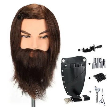 14"Male 100% real human hair mannequin practice training head with beard barber hairdressing manikin doll head for beauty school
14"Male 100% real human hair mannequin practice training head with beard barber hairdressing manikin doll head for beauty school