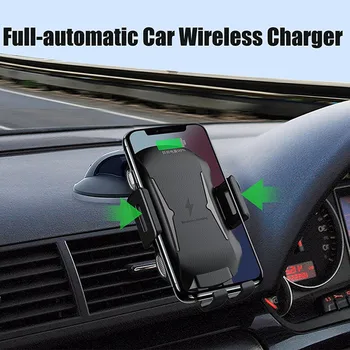 

Air Vent Mount Wireless Charger For Samsung Galaxy Note 10 Plus 9 S20 Ultra S20+ S10 S9 Chargers Qi Car Charging Dock Charge Pad