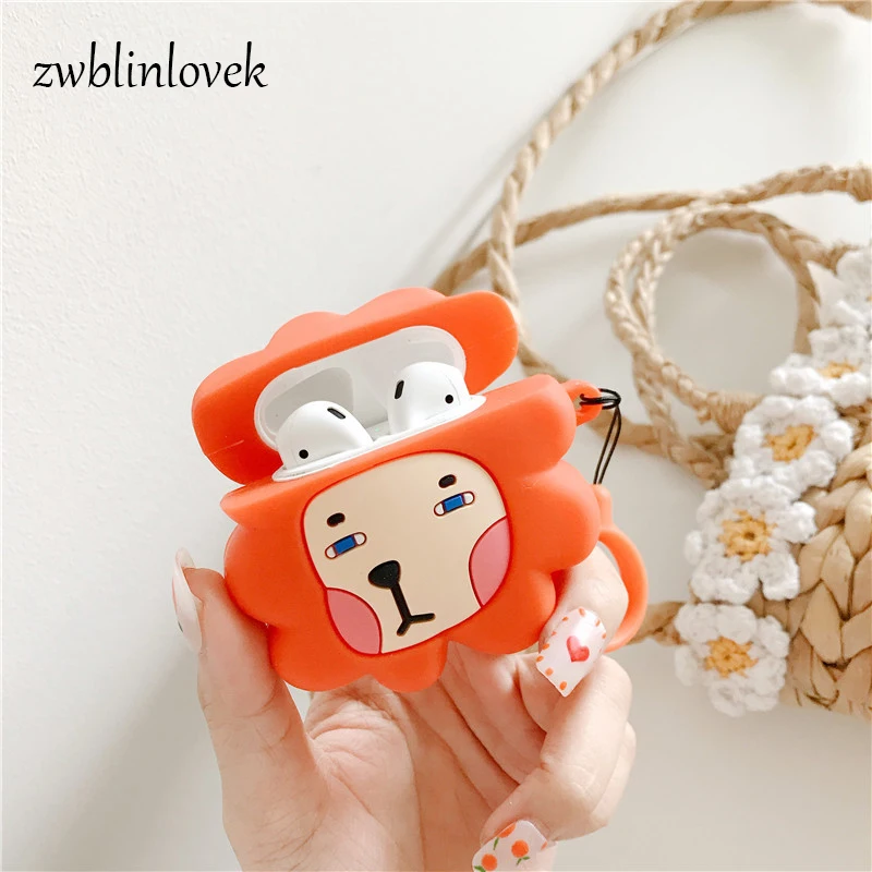Fashion Chaveiro Cute PVC Silicone Cartoon Lion Airpods Case Protective Cover Gift Keychain Keyring For Men Women Gift DIY Bag
Fashion Chaveiro Cute PVC Silicone Cartoon Lion Airpods Case Protective Cover Gift Keychain Keyring For Men Women Gift DIY Bag