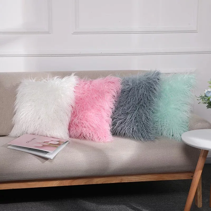 Plush Furry Cushion Cover New Pillow Case Solid Color Throw Pillow Case Sofa Bed Pillow Cover For Home Decor Funda Cojin Housse
Plush Furry Cushion Cover New Pillow Case Solid Color Throw Pillow Case Sofa Bed Pillow Cover For Home Decor Funda Cojin Housse