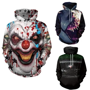 2019 Horror Movie It: Chapter Two Pennywise Cosplay 3D Print Clown Hoodies Unisex Polluver Hooded Sweatshirts Tops Coats Clothes 
2019 Horror Movie It: Chapter Two Pennywise Cosplay 3D Print Clown Hoodies Unisex Polluver Hooded Sweatshirts Tops Coats Clothes