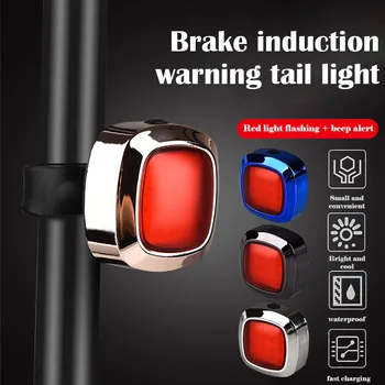 Induction Taillight MTB Cycling Charge LED Safety Running Lamp Accessorie Waterproof Bicycle Rear Light For Bike Automatic #C
Induction Taillight MTB Cycling Charge LED Safety Running Lamp Accessorie Waterproof Bicycle Rear Light For Bike Automatic #C