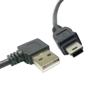 USB 2.0 A Male Right Angled 90 Degree USB Mini B Male Cable 50cm Black Color 
USB 2.0 A Male Right Angled 90 Degree USB Mini B Male Cable 50cm Black Color