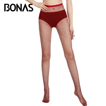 BONAS New Red Fishnet Tights Women Sexy Breathable Nightclub Tights High Waist Nylon Slim Stretchy Stockings Fishnet Pantyhose 
BONAS New Red Fishnet Tights Women Sexy Breathable Nightclub Tights High Waist Nylon Slim Stretchy Stockings Fishnet Pantyhose