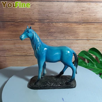 Bronze Horse Sculpture Blue Horse Statue Animal Decoration Home Office Crafts Bookcase Decoration Gift Collectibles
Bronze Horse Sculpture Blue Horse Statue Animal Decoration Home Office Crafts Bookcase Decoration Gift Collectibles