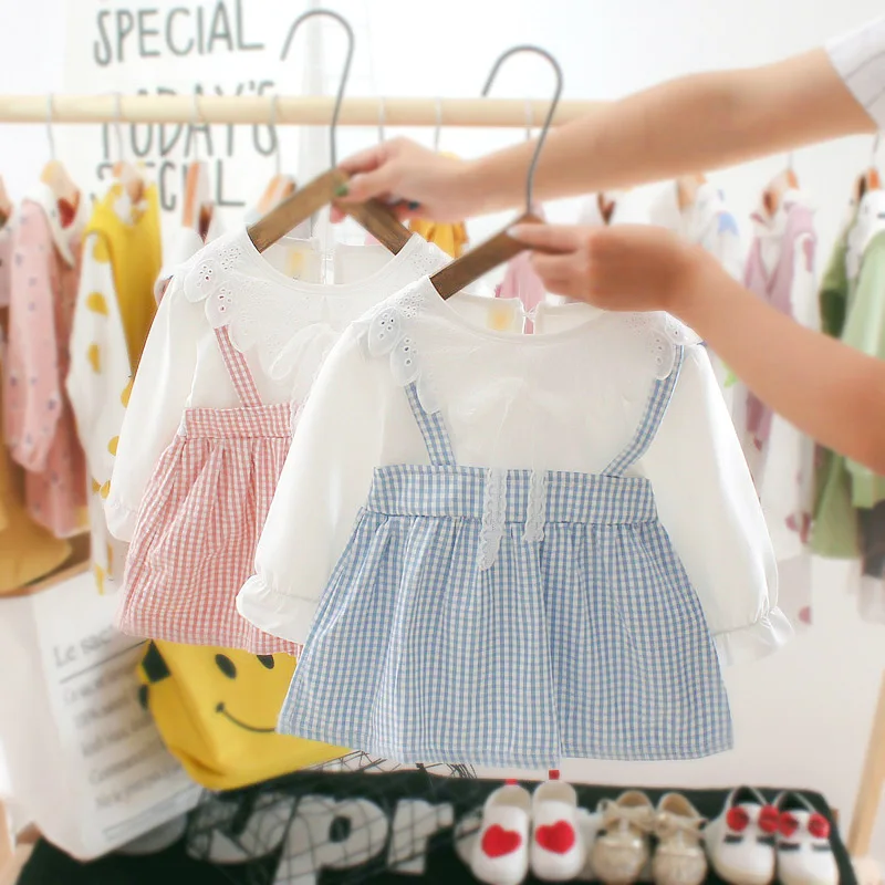 Autumn Baby Girls Long Sleeve Patchwork Lace Collar Plaid Print Princess Party Kids Dress Cute Infant Tutu Dresses vestidos
Autumn Baby Girls Long Sleeve Patchwork Lace Collar Plaid Print Princess Party Kids Dress Cute Infant Tutu Dresses vestidos