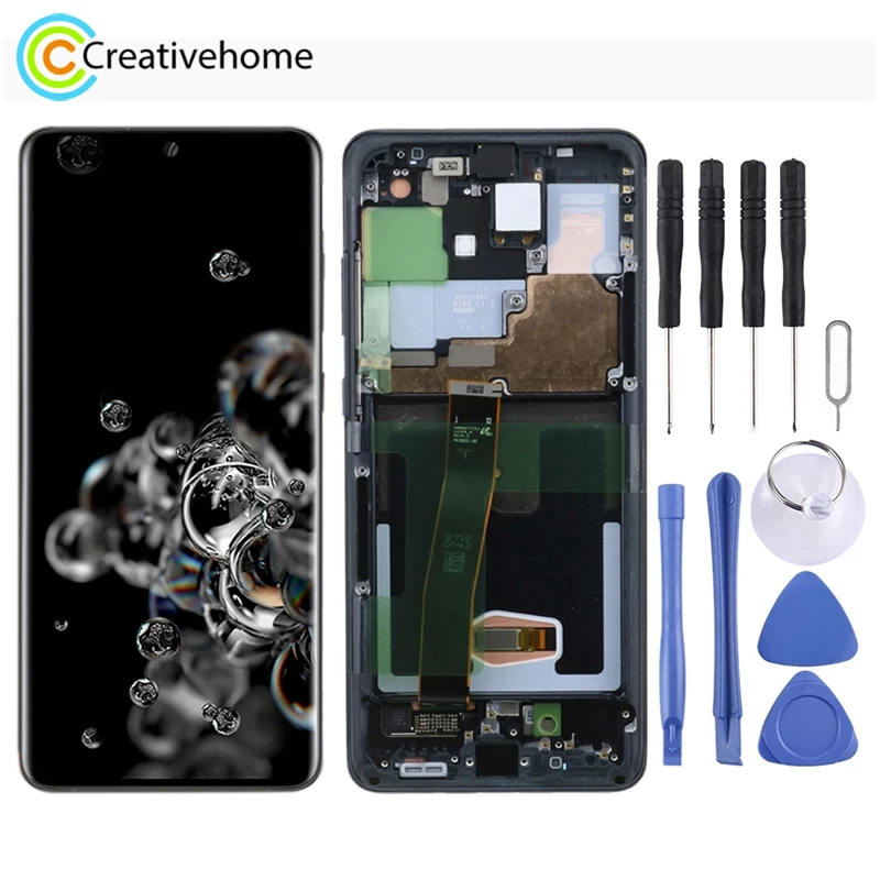 Original Dynamic AMOLED Material LCD Screen and Digitizer Full Assembly with / without Frame for Samsung Galaxy S20 Ultra
Original Dynamic AMOLED Material LCD Screen and Digitizer Full Assembly with / without Frame for Samsung Galaxy S20 Ultra