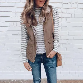 Sell Well New Women Sleeveless Winter Jacket Warm Waistcoat Vest Coat Reversible Jacket Casual Cost-effective
Sell Well New Women Sleeveless Winter Jacket Warm Waistcoat Vest Coat Reversible Jacket Casual Cost-effective
