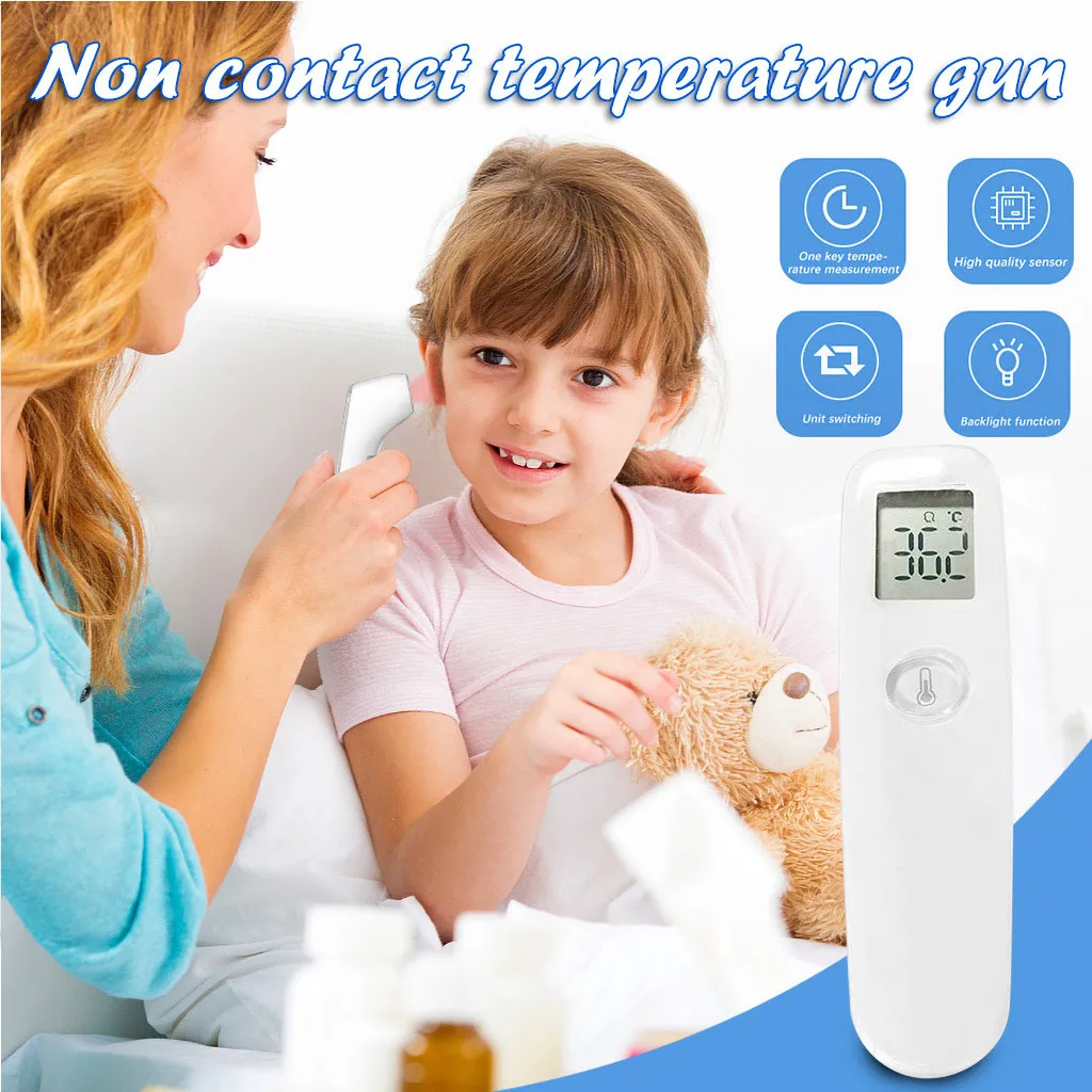 Muti-fuction Baby/Adult Digital Termometer Infrared Forehead Body Thermometer Non-contact Temperature Measurement Device Care
Muti-fuction Baby/Adult Digital Termometer Infrared Forehead Body Thermometer Non-contact Temperature Measurement Device Care