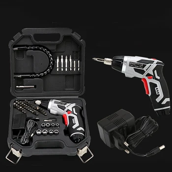 46pcs Household Rechargeable Electric Screwdriver Set Waterproof Dustproof Rotatable Handle LED Lighting Screw Driver HR
46pcs Household Rechargeable Electric Screwdriver Set Waterproof Dustproof Rotatable Handle LED Lighting Screw Driver HR