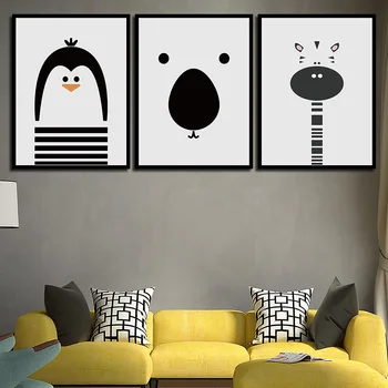 Cute Penguin Bear Giraffe Posters and Prints Canvas Decorative Paintings Home Wall Art for Nursery
Cute Penguin Bear Giraffe Posters and Prints Canvas Decorative Paintings Home Wall Art for Nursery