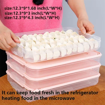 Plastic Refrigerator Storage Food Box Dumpling Container Holder Organizer 2-4 Layers(Transparent color)
Plastic Refrigerator Storage Food Box Dumpling Container Holder Organizer 2-4 Layers(Transparent color)
