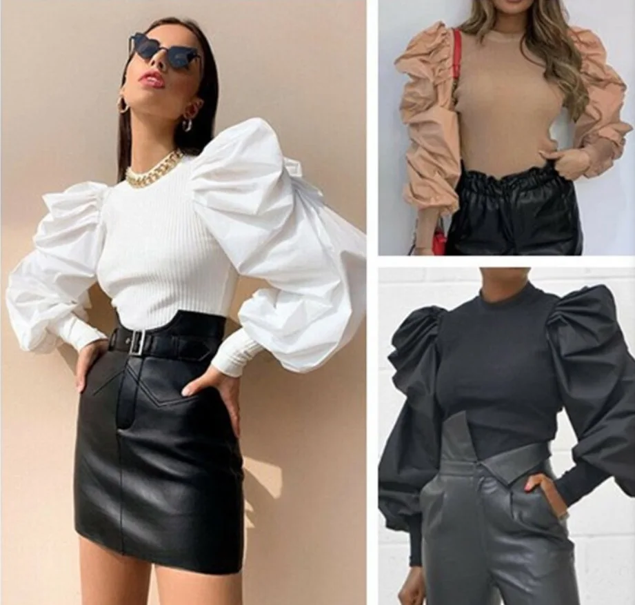 Causal Patchwork Knitting Ruched Women's O Neck Lantern Long Sleeve Sweater For Female Fashion Clothes New
Causal Patchwork Knitting Ruched Women's O Neck Lantern Long Sleeve Sweater For Female Fashion Clothes New