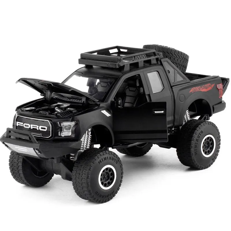 Ford static state car 1:32 modified large truck sound and light alloy car model pull back model 32129
Ford static state car 1:32 modified large truck sound and light alloy car model pull back model 32129