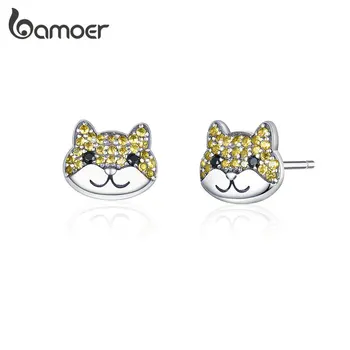 bamoer 925 Sterling Silver Stud Earrings Cute Pet Shiba Inu Puppy Dog Earrings for Women Anti-allergy Anniversary Gift GXE769
bamoer 925 Sterling Silver Stud Earrings Cute Pet Shiba Inu Puppy Dog Earrings for Women Anti-allergy Anniversary Gift GXE769
