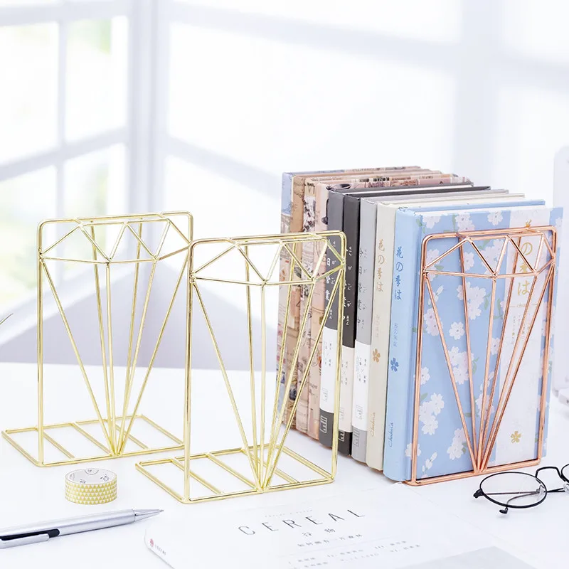 2pcs/set Book Holder Support Diamond Room Shaped Metal Bookends Book Shelf Decorative Study Stand Storage Desk Organizer Office
2pcs/set Book Holder Support Diamond Room Shaped Metal Bookends Book Shelf Decorative Study Stand Storage Desk Organizer Office
