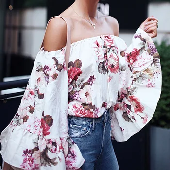 New Stylish Spring Summer Women Ladies Off Shoulder Boho White Botanical Floral Print Flare Sleeve Top cool Shirt Women Clothing
New Stylish Spring Summer Women Ladies Off Shoulder Boho White Botanical Floral Print Flare Sleeve Top cool Shirt Women Clothing
