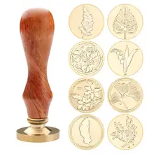 Antigo De Metal Planta Selos do Selo da Cera de Selagem para Convites De Casamento DIY Decoração Selo de Cera Antiga Artesanato(China)