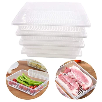 Kitchen Storage Box Food Organizer Refrigerator Fresh-keeping Storage Box Fruit and Vegetable Container Drainable Stackable
Kitchen Storage Box Food Organizer Refrigerator Fresh-keeping Storage Box Fruit and Vegetable Container Drainable Stackable