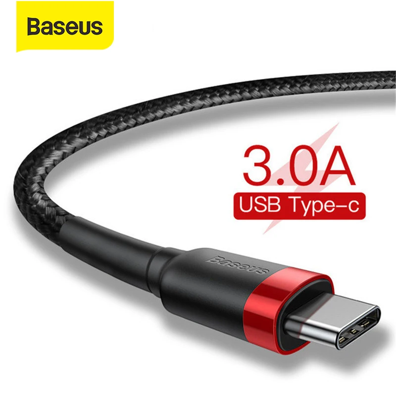 Кабель Baseus USB Type-C для xiaomi mi 9 max3 USB-C мобильный телефон кабель быстрой зарядки Samsung