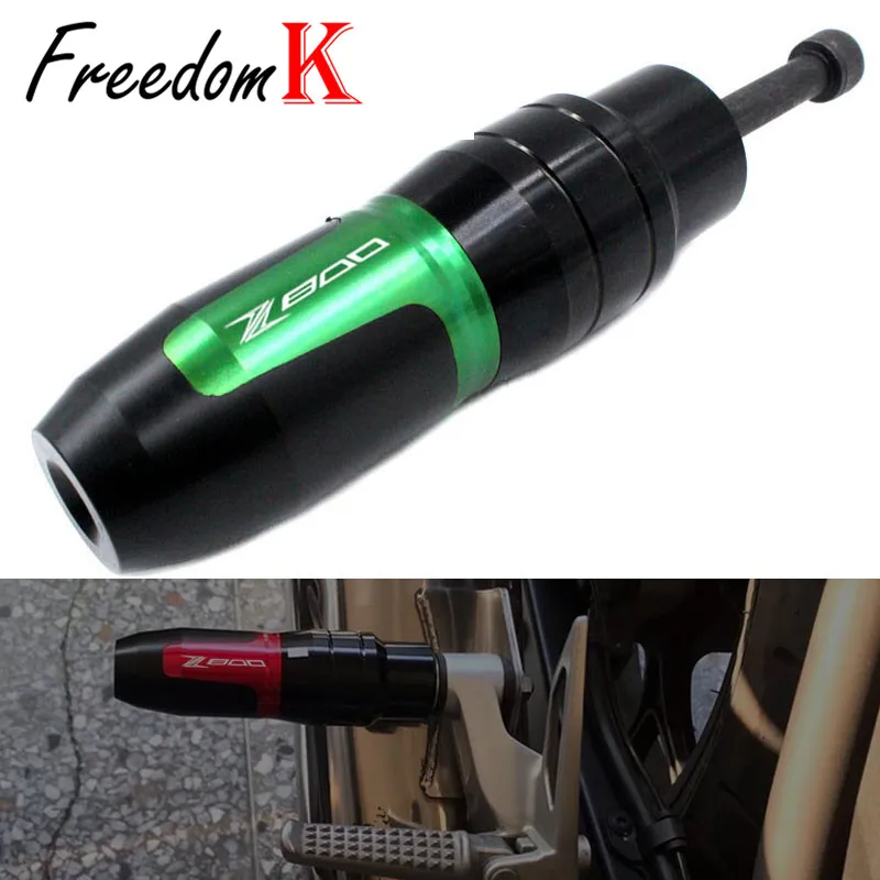 For KAWASAKI Z800 Z 800 2013 2014 2015 2016 Motorcycle CNC Aluminum Frame Crash Pads Exhaust Sliders Crash Protector With logo
For KAWASAKI Z800 Z 800 2013 2014 2015 2016 Motorcycle CNC Aluminum Frame Crash Pads Exhaust Sliders Crash Protector With logo