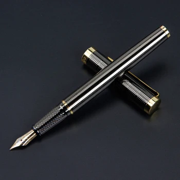 High quality metal classical fountain pen lattice grain high-grade business pen metal signature ink pens office accessories
High quality metal classical fountain pen lattice grain high-grade business pen metal signature ink pens office accessories