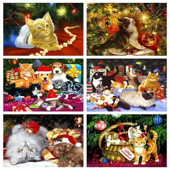 HUACAN 5D DIY Diamond Painting Cat Christmas Gift Diamond Embroidery Sale Dog Mosaic Animal Decor For Home
HUACAN 5D DIY Diamond Painting Cat Christmas Gift Diamond Embroidery Sale Dog Mosaic Animal Decor For Home