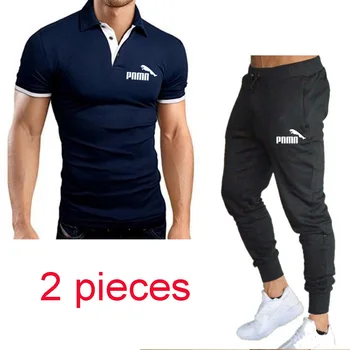 men's polo shirt +Sweatpants fashion 2-piece set casual breathable business high quality polo shirt suit sports suit 
men's polo shirt +Sweatpants fashion 2-piece set casual breathable business high quality polo shirt suit sports suit