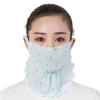 Sunscreen Mask Neck Protection Thin Summer Breathable Silk Scarf Full Covering Triangle Scarf Outdoor Riding enlarged mask veil
Sunscreen Mask Neck Protection Thin Summer Breathable Silk Scarf Full Covering Triangle Scarf Outdoor Riding enlarged mask veil