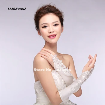 SATONOAKI Wholesale In Stock Appliques Beading Wedding Glove Gants Mariage Woman Lace White Fingerless New Bride Gloves 2019
SATONOAKI Wholesale In Stock Appliques Beading Wedding Glove Gants Mariage Woman Lace White Fingerless New Bride Gloves 2019