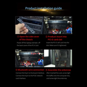 High Power Network Card Set 3000M Bluetooth Windows 10 * 64bit High quality
High Power Network Card Set 3000M Bluetooth Windows 10 * 64bit High quality