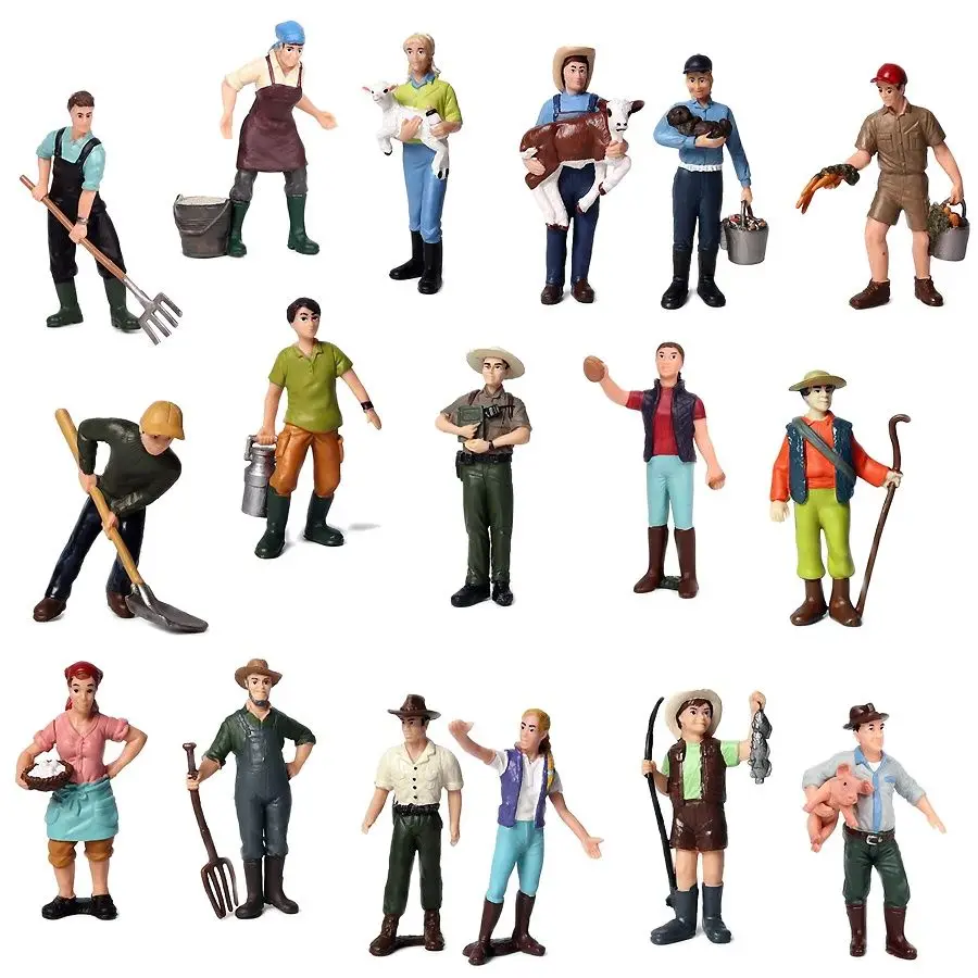 Hand painted Simulation Farmer people Model Farm Theme Staff Feeder Figurine Action Figures Miniature Playset For Kids
Hand painted Simulation Farmer people Model Farm Theme Staff Feeder Figurine Action Figures Miniature Playset For Kids