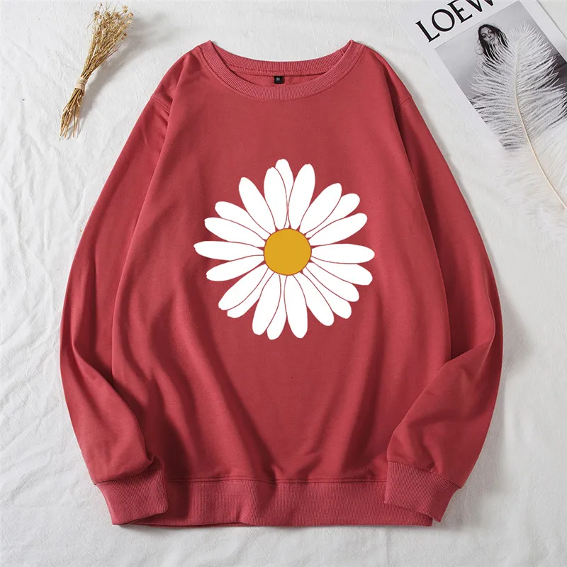 2020 Women Hoodies Daisy Print Hoodie Plus Size Sweatshirts Vintage O-NECK Long Sleeve Clothes for Teens Pullover Pink Tops
2020 Women Hoodies Daisy Print Hoodie Plus Size Sweatshirts Vintage O-NECK Long Sleeve Clothes for Teens Pullover Pink Tops