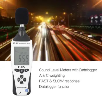 Digital Sound Level Meter Noise Tester Decibel Logger Measurement Audio Detector Volume Monitor 30-130dB Handheld
Digital Sound Level Meter Noise Tester Decibel Logger Measurement Audio Detector Volume Monitor 30-130dB Handheld