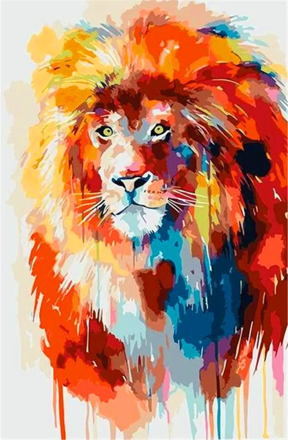 Colorful Lion Theme Painting by Numbers with Combo Inner Frame Packed in Colorful Box with 4050 size Colorful Canvas and Brushs
Colorful Lion Theme Painting by Numbers with Combo Inner Frame Packed in Colorful Box with 4050 size Colorful Canvas and Brushs