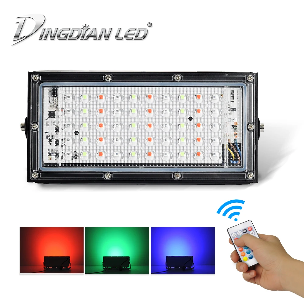 RGB LED Flood Light 50W AC220V Remote Control Waterproof IP66 RGB Spot Outdoor Flood Light Brightness Mordern Outdoor Lightings
RGB LED Flood Light 50W AC220V Remote Control Waterproof IP66 RGB Spot Outdoor Flood Light Brightness Mordern Outdoor Lightings