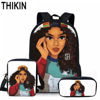 THIKIN Art African Girls Pattern School Bag Pretty Book Bags for Teenagers Girls Backpack Children Daily Mochila Custom 2019
THIKIN Art African Girls Pattern School Bag Pretty Book Bags for Teenagers Girls Backpack Children Daily Mochila Custom 2019