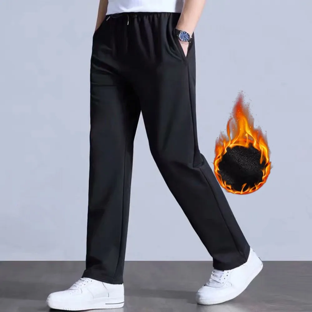 Fashion Men's Winter Warm Thermal Trousers Pants Casual Solid Black Athletic Fleece Lined Thick Pants Sweatpants Clothing
Fashion Men's Winter Warm Thermal Trousers Pants Casual Solid Black Athletic Fleece Lined Thick Pants Sweatpants Clothing