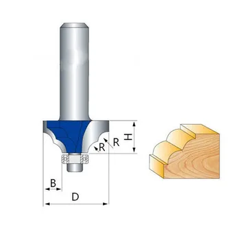 1/2" and 1/4" Shank Tungsten Carbide Woodworking R-type Fillet Milling Cutter Trimmer Head Slotting Engraving Router Bits
1/2" and 1/4" Shank Tungsten Carbide Woodworking R-type Fillet Milling Cutter Trimmer Head Slotting Engraving Router Bits
