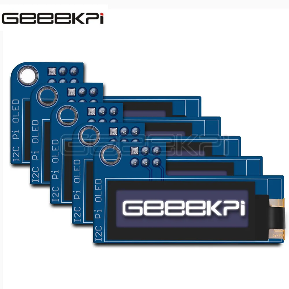 Модуль OLED экрана GeeekPi 0 91 дюйма 128x32 отдельные пиксели Поддержка I2C протокол для