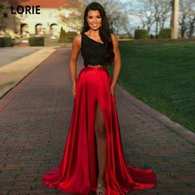 LORIE Elegant Long A-line Evening Dresses Two Pieces Prom Gowns 2021 Lace One-Shoulder High Split Wedding Party Dresses Tassel
LORIE Elegant Long A-line Evening Dresses Two Pieces Prom Gowns 2021 Lace One-Shoulder High Split Wedding Party Dresses Tassel