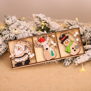 9Pcs/set 6~9cm Christmas Ornament Wooden Hanging Pendants Car Santa Xmas Tree Decorations Home Party Festival Atmosphere Decor
9Pcs/set 6~9cm Christmas Ornament Wooden Hanging Pendants Car Santa Xmas Tree Decorations Home Party Festival Atmosphere Decor