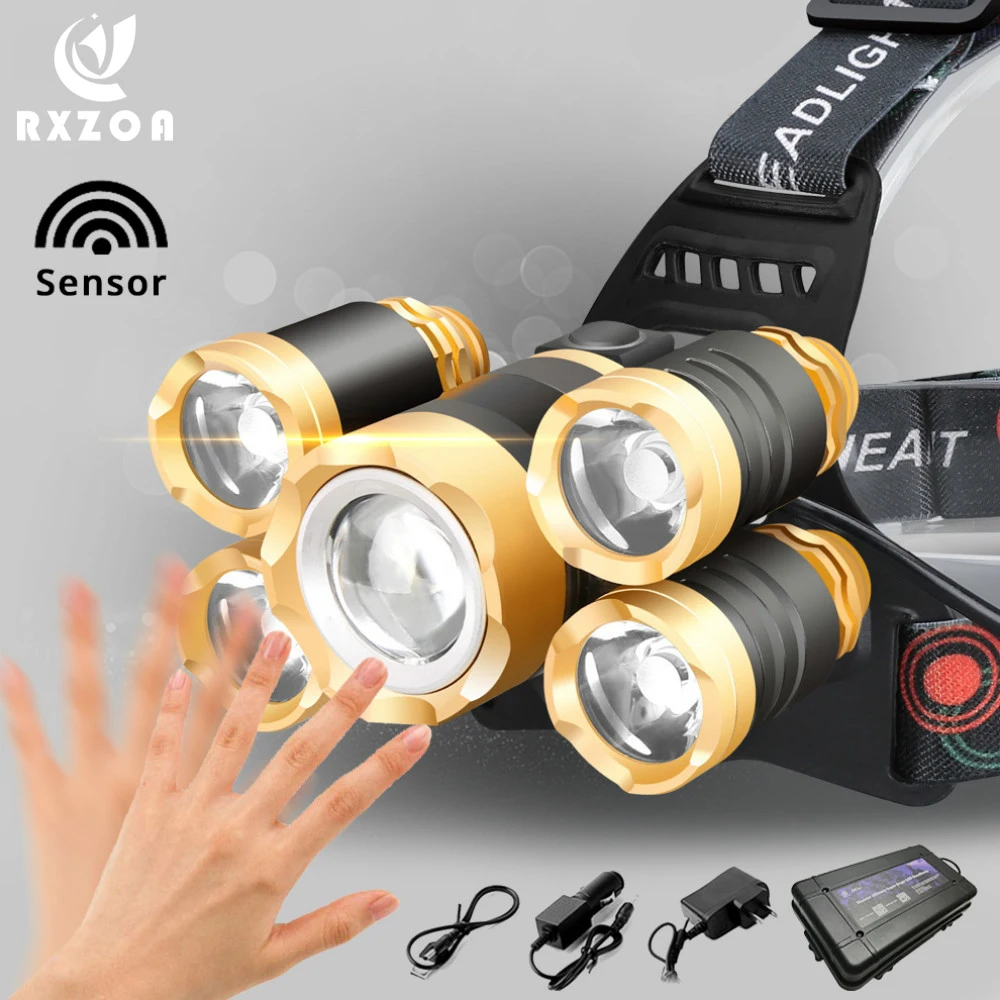 Powerful LED Headlight T6 Head Lamp 8000lumens Zoomable Flashlight Torch Head Light 18650 Battery Headlamp For Camping, fishing
Powerful LED Headlight T6 Head Lamp 8000lumens Zoomable Flashlight Torch Head Light 18650 Battery Headlamp For Camping, fishing