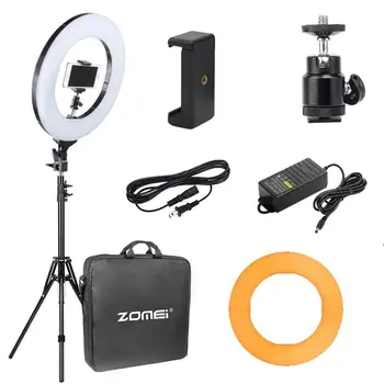 

Zomei Photographic Lighting 14" 41W LED Ring Light Camera Photo Studio Phone Video&Phone holder Tripod Stand For Live broadcast