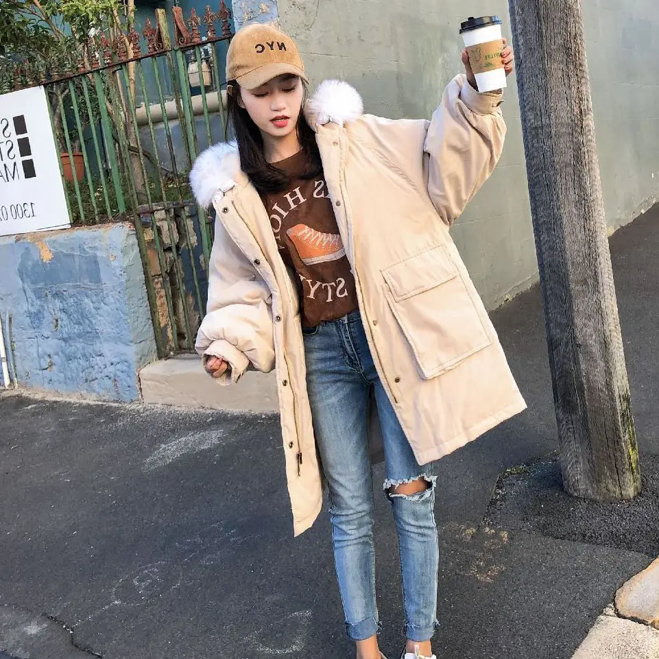 Photo Shoot Main Push Cotton-padded Jacket 2019 Winter New Style Hooded Cotton-padded Clothes Korean-Style Loose-Fit Mid-length 
Photo Shoot Main Push Cotton-padded Jacket 2019 Winter New Style Hooded Cotton-padded Clothes Korean-Style Loose-Fit Mid-length