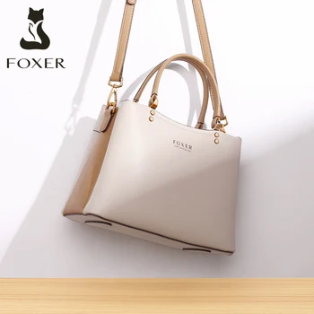 FOXER Women Fall Winter Bag Cow Leather Lady Handbag Elegant Tote Female Work Purse Commute Big Crossbody Shoulder Messenger Bag
FOXER Women Fall Winter Bag Cow Leather Lady Handbag Elegant Tote Female Work Purse Commute Big Crossbody Shoulder Messenger Bag