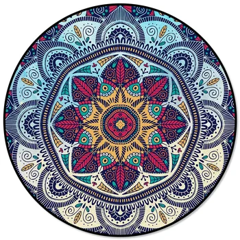 Mandala European Flowers Retro Pattern Rugs and Carpets for Home Living Room Round Rug for Children Rooms Non-slip 
Mandala European Flowers Retro Pattern Rugs and Carpets for Home Living Room Round Rug for Children Rooms Non-slip